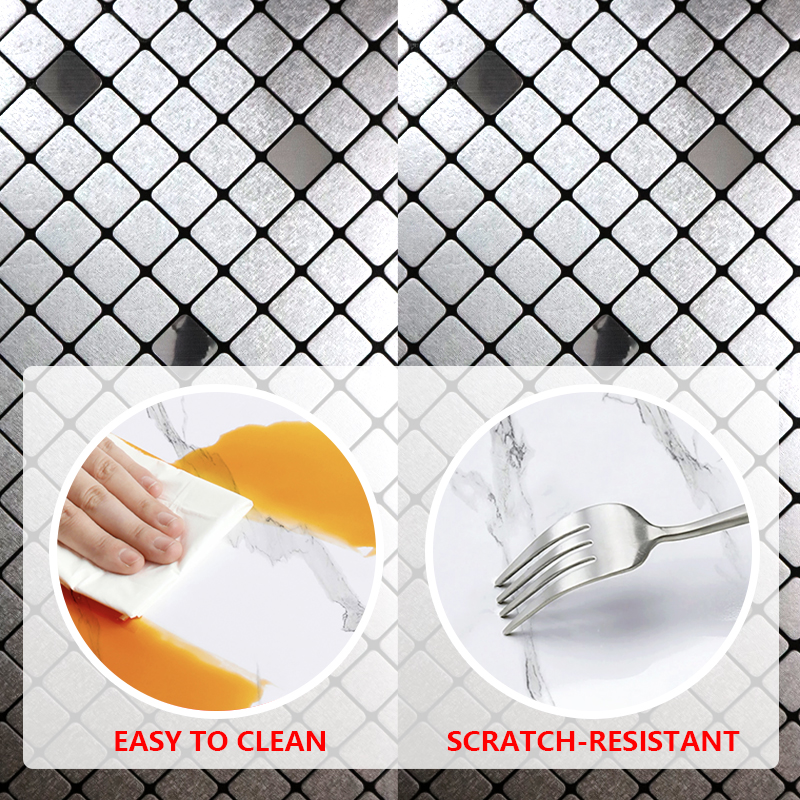 новый дизайн Водонепроницаемые мозаичные настенные наклейки Самоклейные маслоустойчивые 3d домашние декоративные наклейки для стен