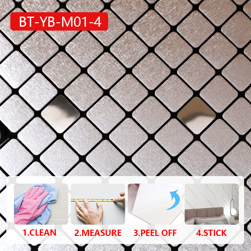 горячая продажа заказ кухня гостиная водонепроницаемая IXPE мозаика самоклеющаяся 3d стена наклейки 