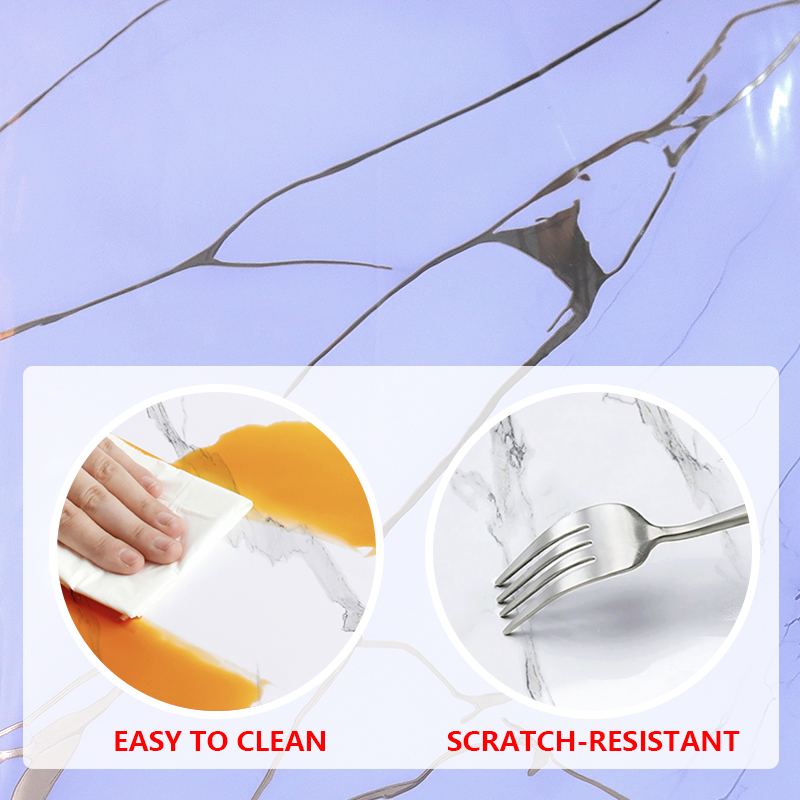 Новая гостиная УФ мраморные зерна настенная наклейка Легкая уборка Красивое украшение интерьера ixpe настенная панель наклейка оптом