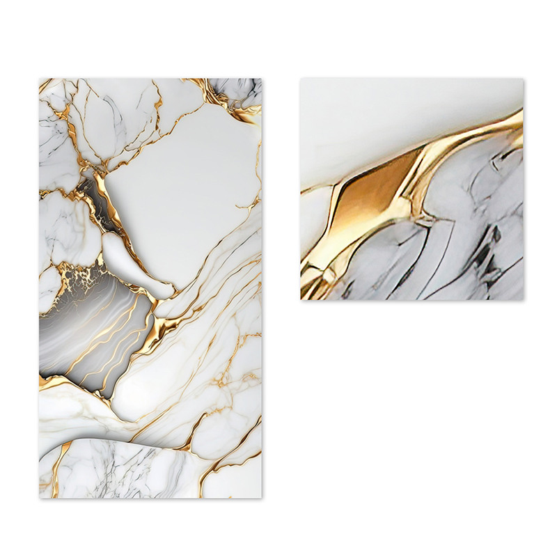 Легкая DIY Установка Испанский стиль Papel Tapiz Мраморная настенная наклейка с металлическими акцентами