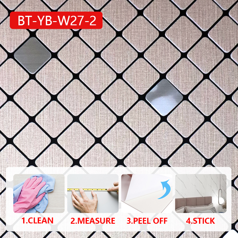 современный дизайн ixpe самоклеющееся настенное покрытие Водонепроницаемая мозаика настенная наклейк