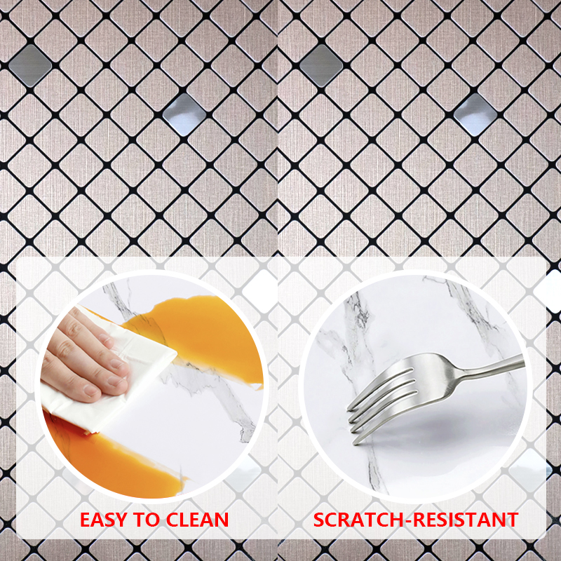 современный дизайн ixpe самоклеющееся настенное покрытие Водонепроницаемая мозаика настенная наклейка для кухни ванная комната