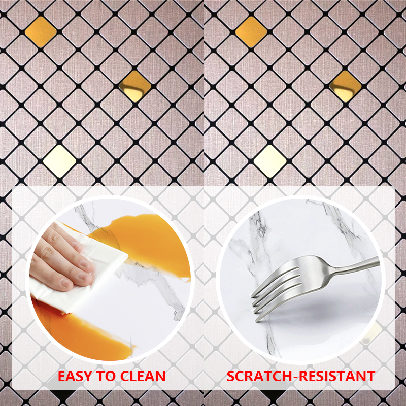 современный дизайн ixpe самоклеющееся настенное покрытие Водонепроницаемая мозаика настенная наклейка для кухни ванная комната