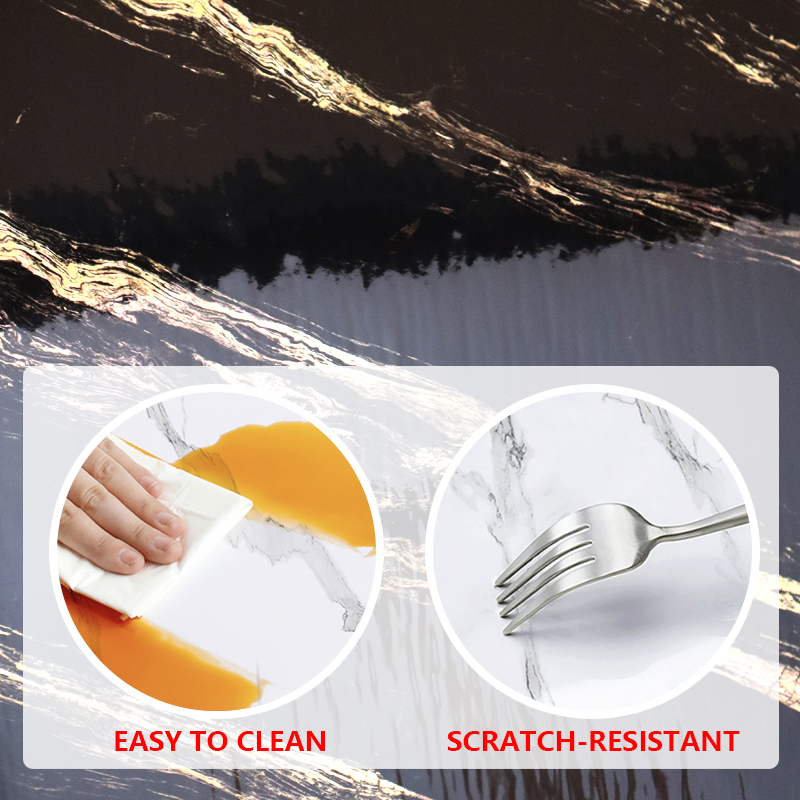 Легкая чистая поверхность самоклеющаяся настенная бумага мраморный лист стикер для гостиной и спальни