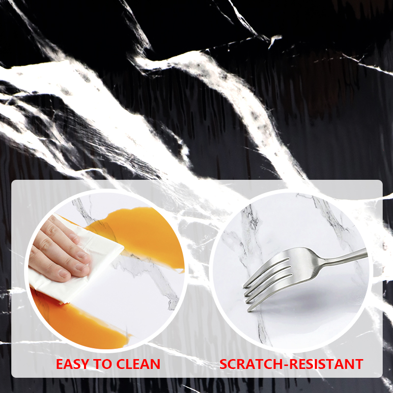 Легкая чистая поверхность самоклеющаяся настенная бумага мраморный лист стикер для гостиной и спальни