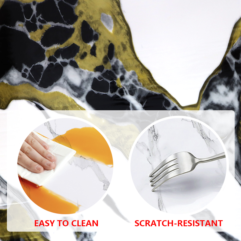 Легкая чистая поверхность самоклеющаяся настенная бумага мраморный лист стикер для гостиной и спальни