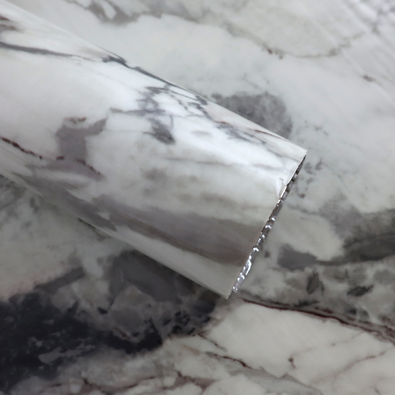 Легкая чистая поверхность самоклеющаяся настенная бумага мраморный лист стикер для гостиной и спальни