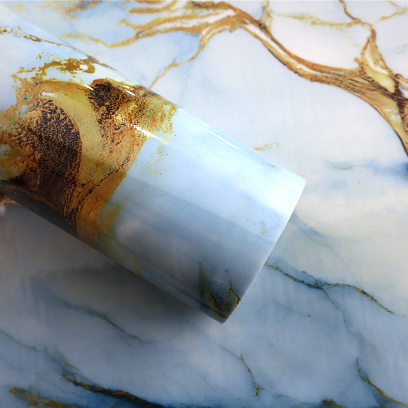 Легкая чистая поверхность самоклеющаяся настенная бумага мраморный лист стикер для гостиной и спальни