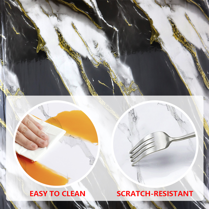 Легкая чистая поверхность самоклеющаяся настенная бумага мраморный лист стикер для гостиной и спальни