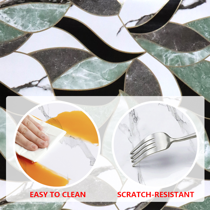 Легкая чистая поверхность самоклеющаяся настенная бумага мраморный лист стикер для гостиной и спальни