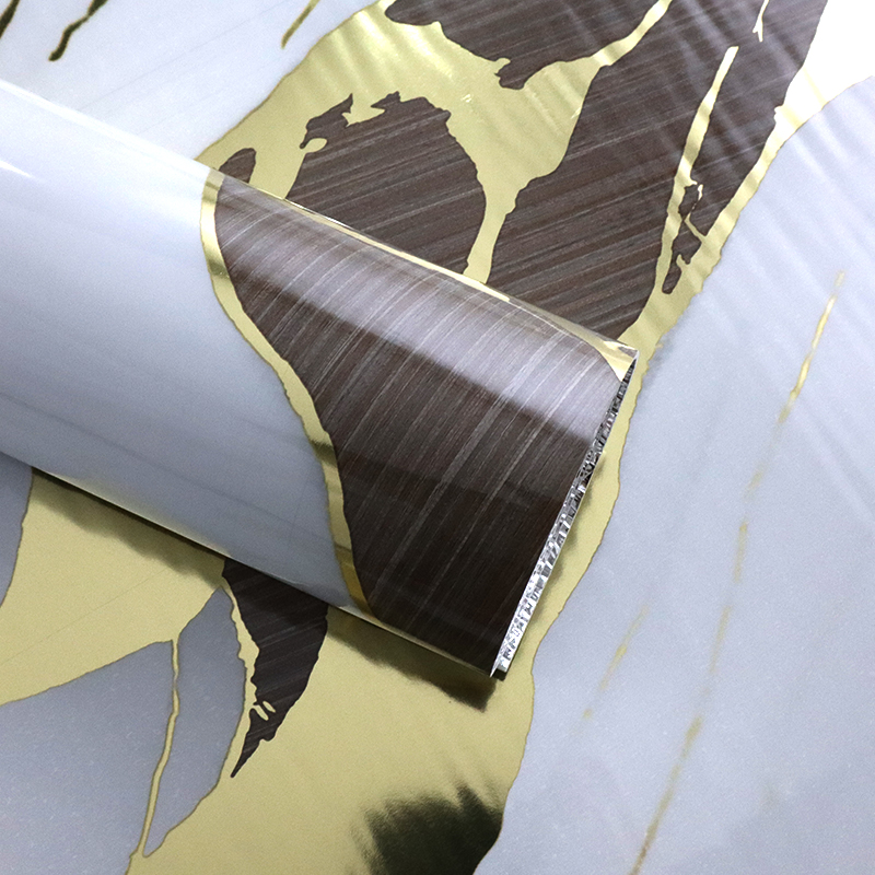 Легкая DIY Установка Испанский стиль Papel Tapiz Мраморная настенная наклейка с металлическими акцентами