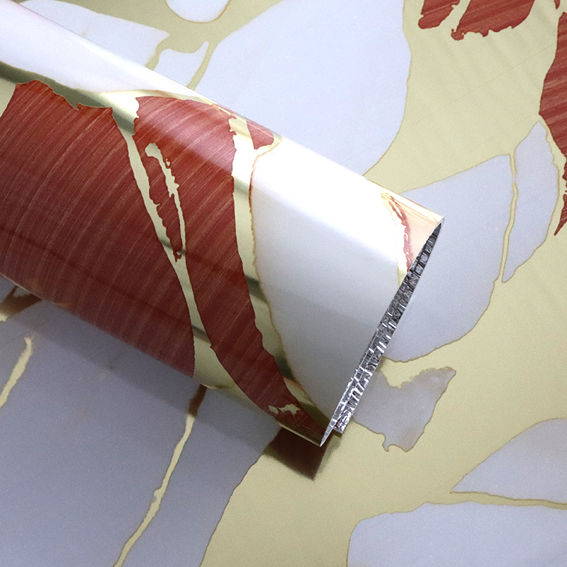 Легкая DIY Установка Испанский стиль Papel Tapiz Мраморная настенная наклейка с металлическими акцентами