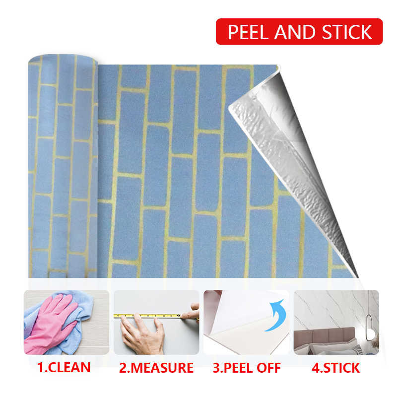 Легкая DIY Установка Испанский стиль Papel Tapiz Мраморная настенная наклейка с металлическими акцентами