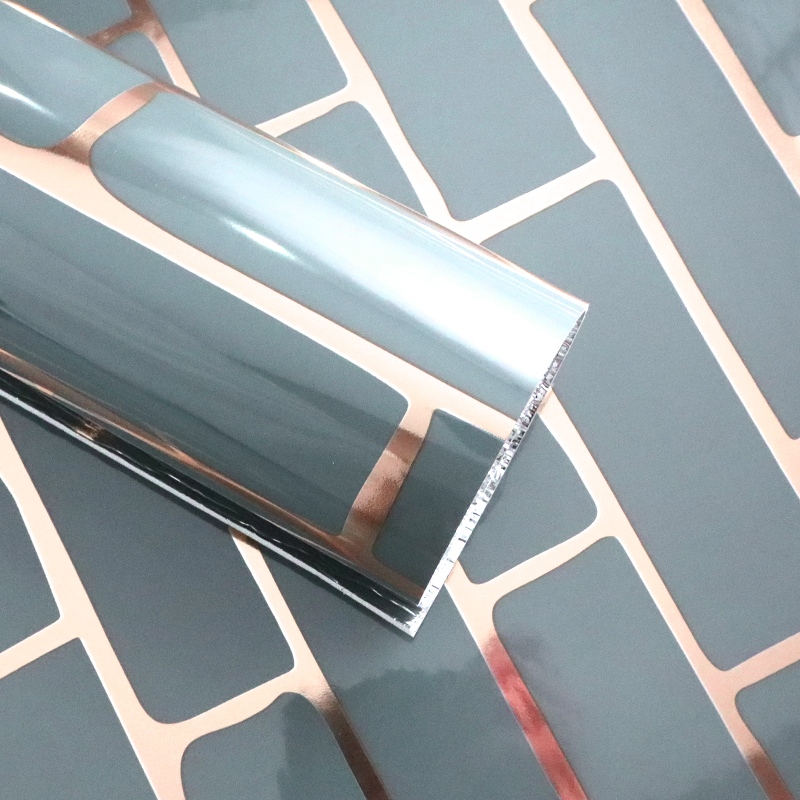 Легкая DIY Установка Испанский стиль Papel Tapiz Мраморная настенная наклейка с металлическими акцентами