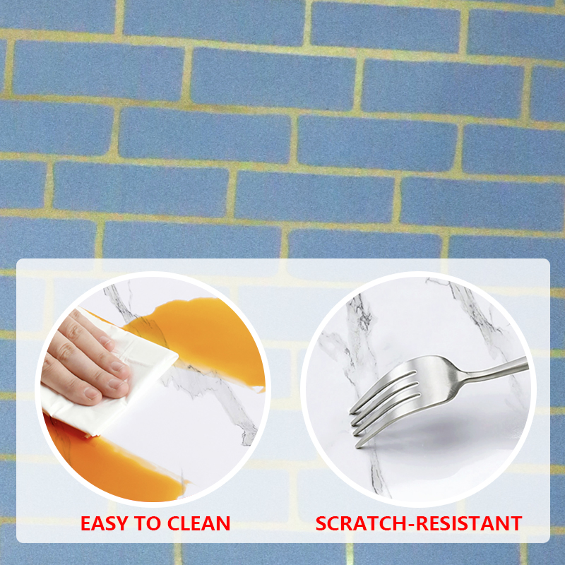 Легкая DIY Установка Испанский стиль Papel Tapiz Мраморная настенная наклейка с металлическими акцентами