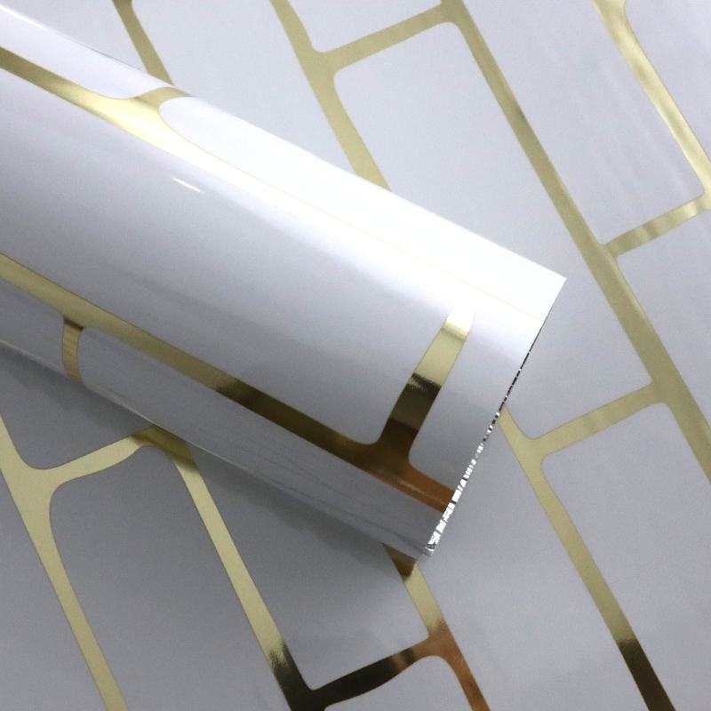 Легкая DIY Установка Испанский стиль Papel Tapiz Мраморная настенная наклейка с металлическими акцентами