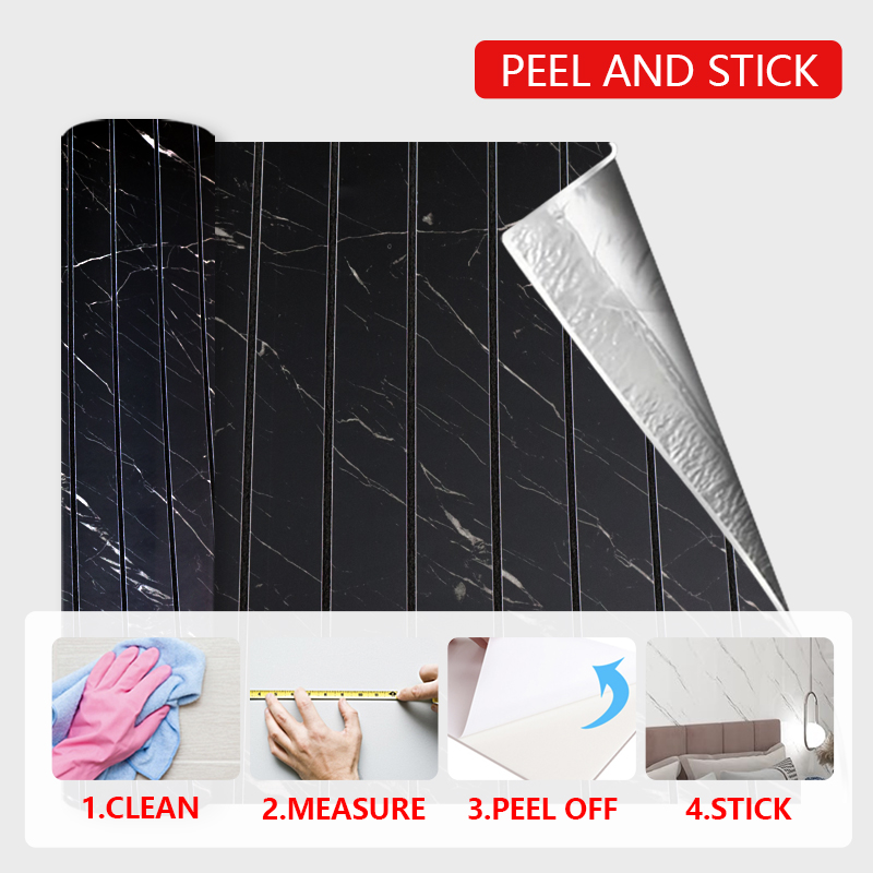 оптовая 3d самоклейка деревянный образец наклейки масло доказательство флейтовая стена наклейки для кухни гостиная