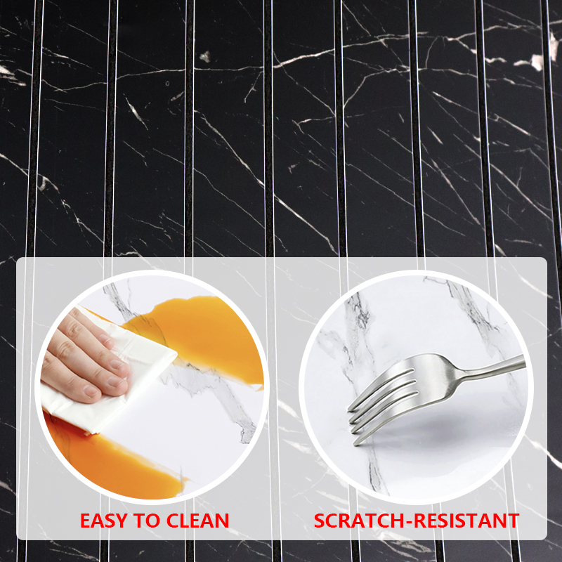 оптовая 3d самоклейка деревянный образец наклейки масло доказательство флейтовая стена наклейки для кухни гостиная