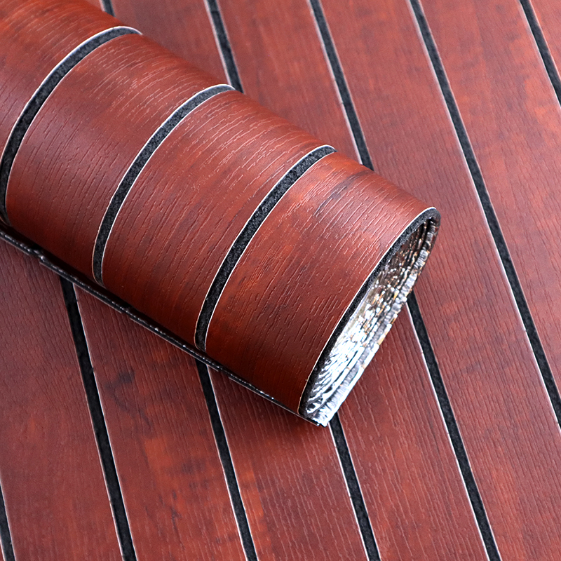 горячая продажа самоклеющаяся решетка стена наклейка анти царапины декоративный ПВХ IXPE деревянный текстуры стена наклейка