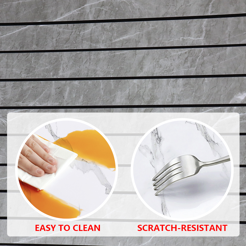 оптовая 3d самоклейка деревянный образец наклейки масло доказательство флейтовая стена наклейки для кухни гостиная