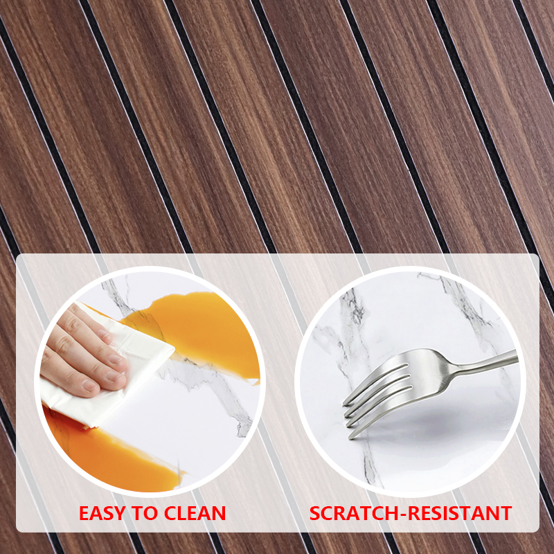 горячая продажа самоклеющаяся решетка стена наклейка анти царапины декоративный ПВХ IXPE деревянный текстуры стена наклейка