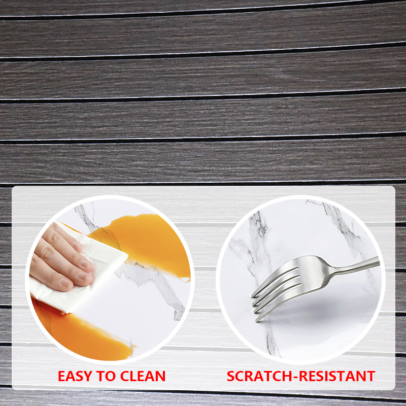 new design waterproof ixpe fluted wall sticker anti scratch high glossy self adhesive wall marble stickers