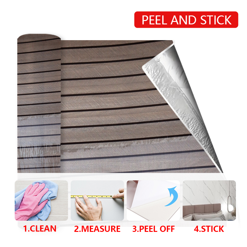 горячая продажа самоклеющаяся решетка стена наклейка анти царапины декоративный ПВХ IXPE деревянный текстуры стена наклейка