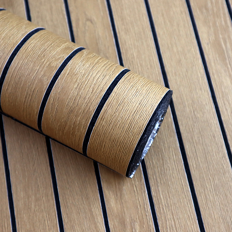 мода деревянное зерно самоклеющаяся ixpe флейтовая настенная панель наклейка 3d решетка настенная наклейка для украшения стены