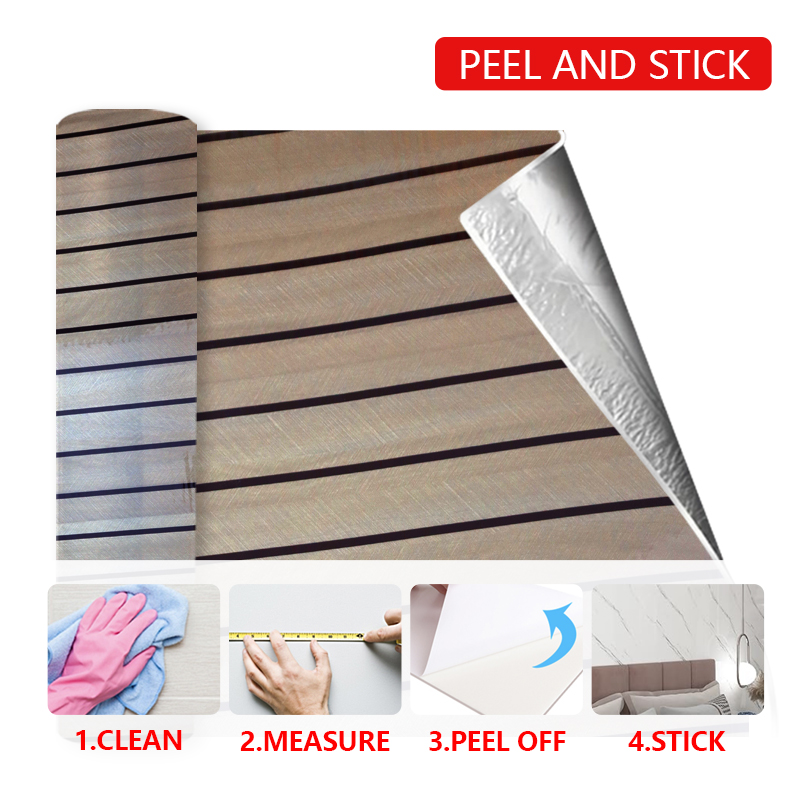 горячая продажа самоклеющаяся решетка стена наклейка анти царапины декоративный ПВХ IXPE деревянный текстуры стена наклейка