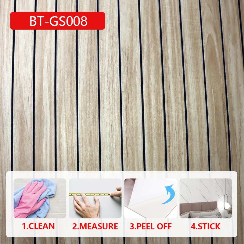 современный дизайн гостиная телевизор фон флейтовая настенная наклейка 3d деревянное зерно IXPE ПВХ 