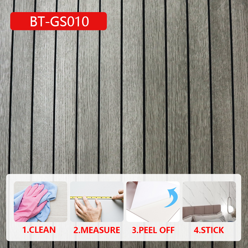 современный дизайн гостиная телевизор фон флейтовая настенная наклейка 3d деревянное зерно IXPE ПВХ 