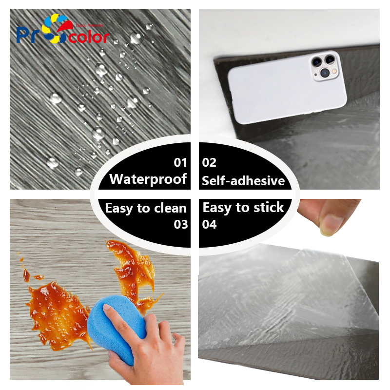 фабричная цена индивидуальный дизайн Анти-царапины самоклеющиеся деревянные зерна LVT ПВХ виниловые полы для гостиной