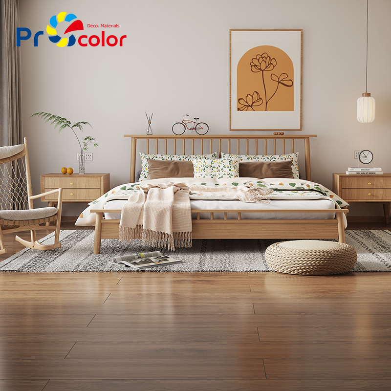 фабричная цена индивидуальный дизайн Анти-царапины самоклеющиеся деревянные зерна LVT ПВХ виниловые полы для гостиной
