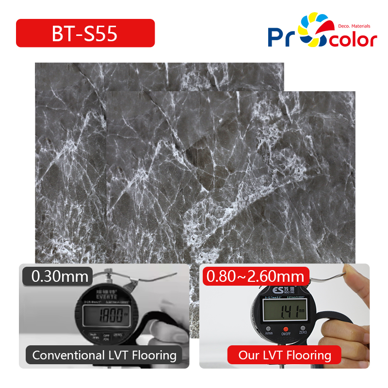 высококачественный самоклейный пол LVT скользоустойчивый водонепроницаемый пол винила LVT для квартиры семьи дома