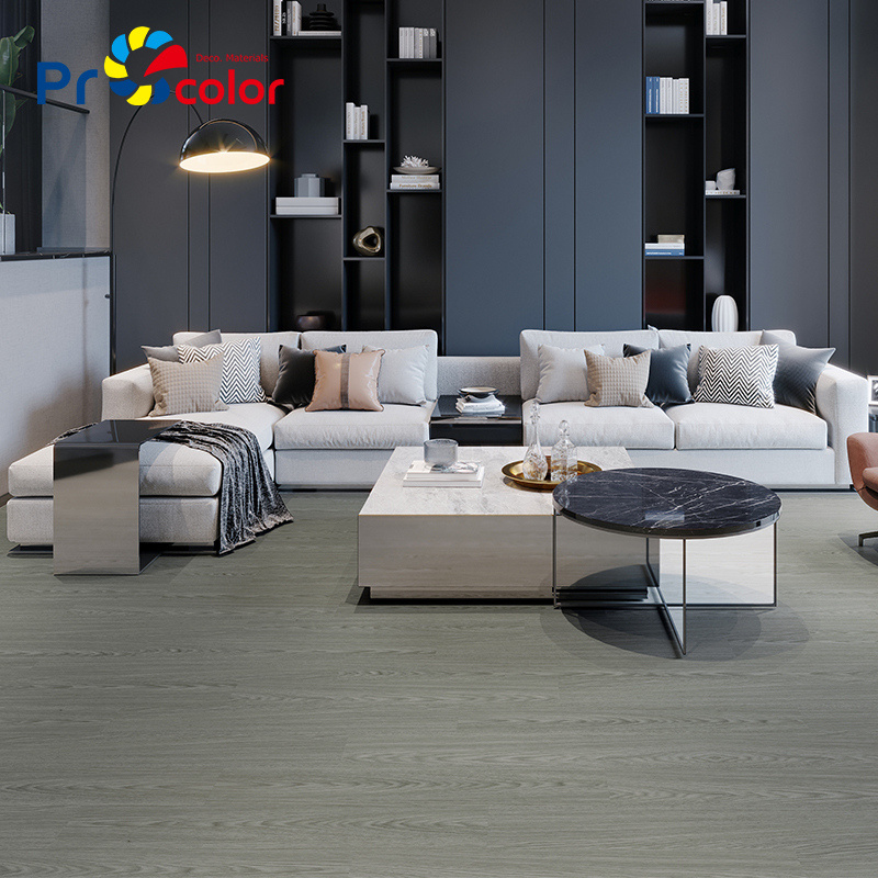 роскошный дом отель ПВХ деревянные зерна полы Custom Design Легкая установка самоклеющегося винилового пола