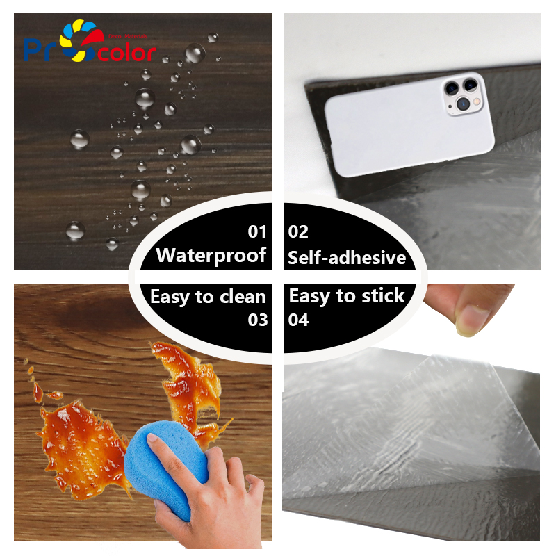 высококачественный самоклейный пол LVT скользоустойчивый водонепроницаемый пол винила LVT для квартиры семьи дома