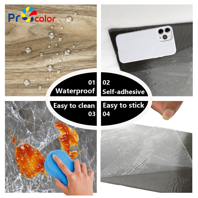 высококачественный самоклейный пол LVT скользоустойчивый водонепроницаемый пол винила LVT для квартиры семьи дома